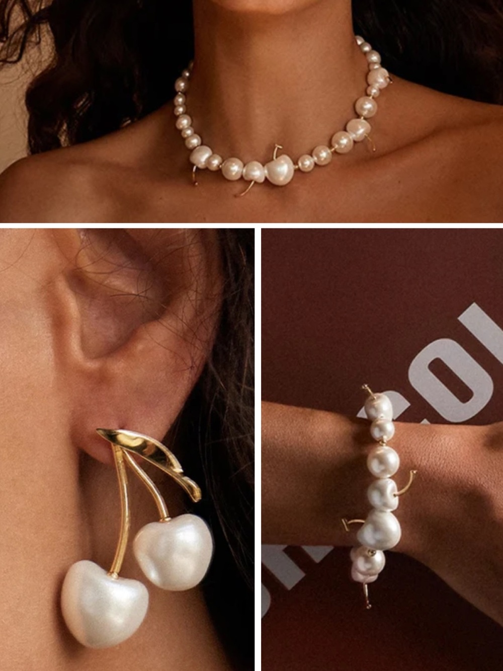HEFANG Elegant White Pearl Necklace